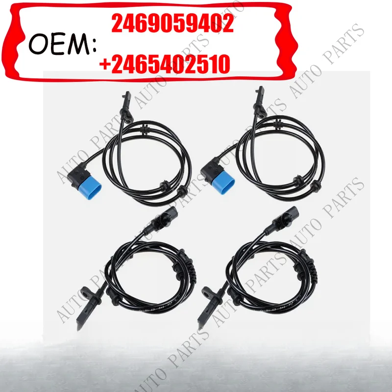 A+ 4* Front Rear ABS Wheel Speed Sensor For Mercedes W176 2469059402 2465402510