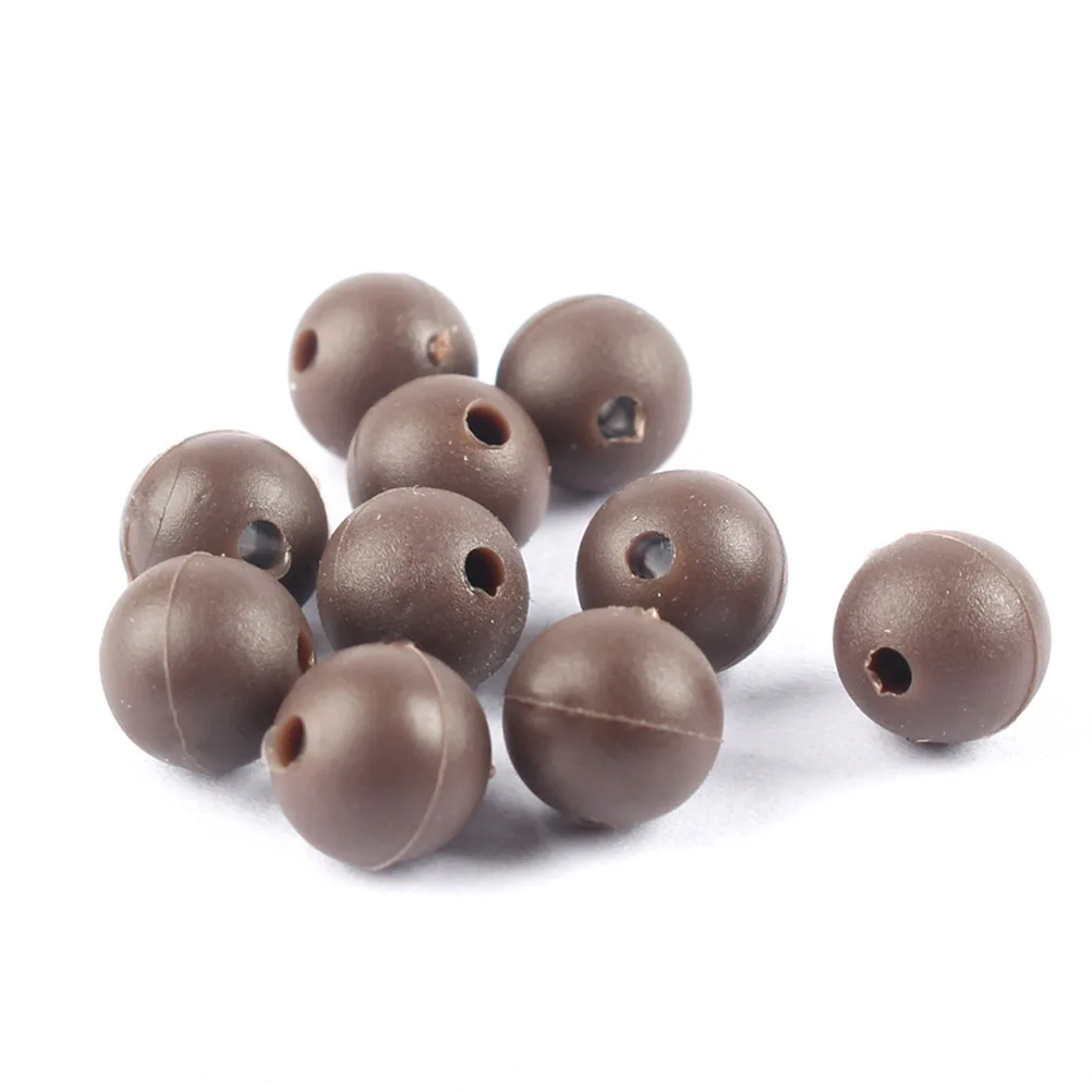 

150Pcs Fishing Beads Pe Material 8mm Soft Protect Float Chamber Fishing Light Beads for Freshwater Saltwater Streams Lakes