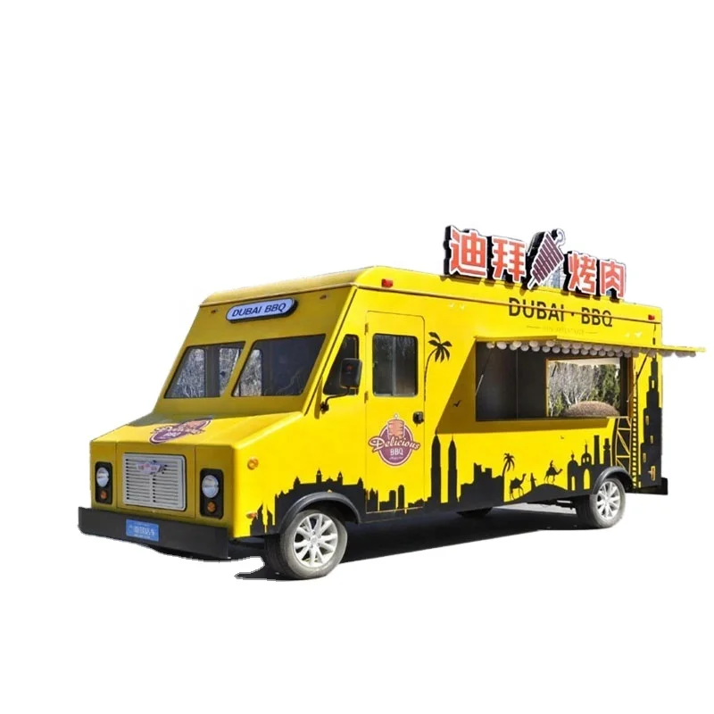 Customized Mobile Food Truck for Sale Ice Cream Cart for Sale Food Vending Kiosk with CE ISO