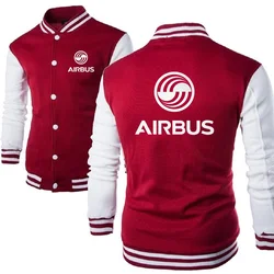 AIRBUS AVIATION Flight Jacket Airbusfan A320 Men Baseball Jackets HipHop Youth Stand Collar Streetwear Sweatshirts Mens Jacket