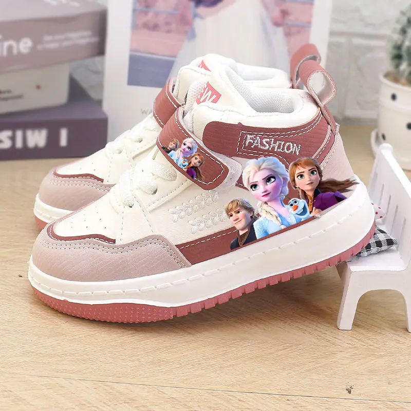 

Disney Kids Shoes Fashion Classic Non-slip Children Sneakers Autumn Walking Shoes for Girls Casual Outdoor Size 22-32