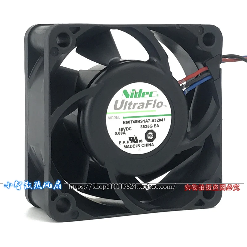 ORIGINAL B60T48BS1A7-53Z041 48V 0.08A 6025 60*60*25mm NEW COOLING FAN RADIATOR