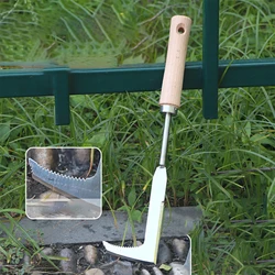 Manual Weeder Road Crack Weeder Crack Weeder Tool Hook Root Lifter Puller L Shape Gardening Weeder Sickle Mower