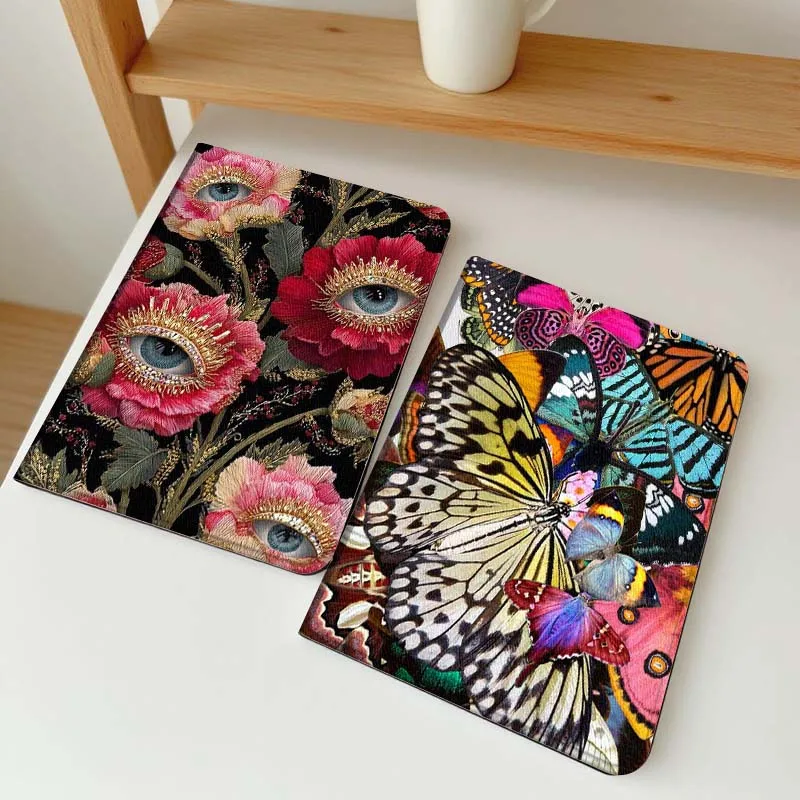 

Eye Pattern Red Flower Tablet Case For Apple iPad Air Pro mini 1 2 3 4 5 6 7 8 9 11 M2 M3 M5 M4 5th 6th 7th 10th 11th Gift