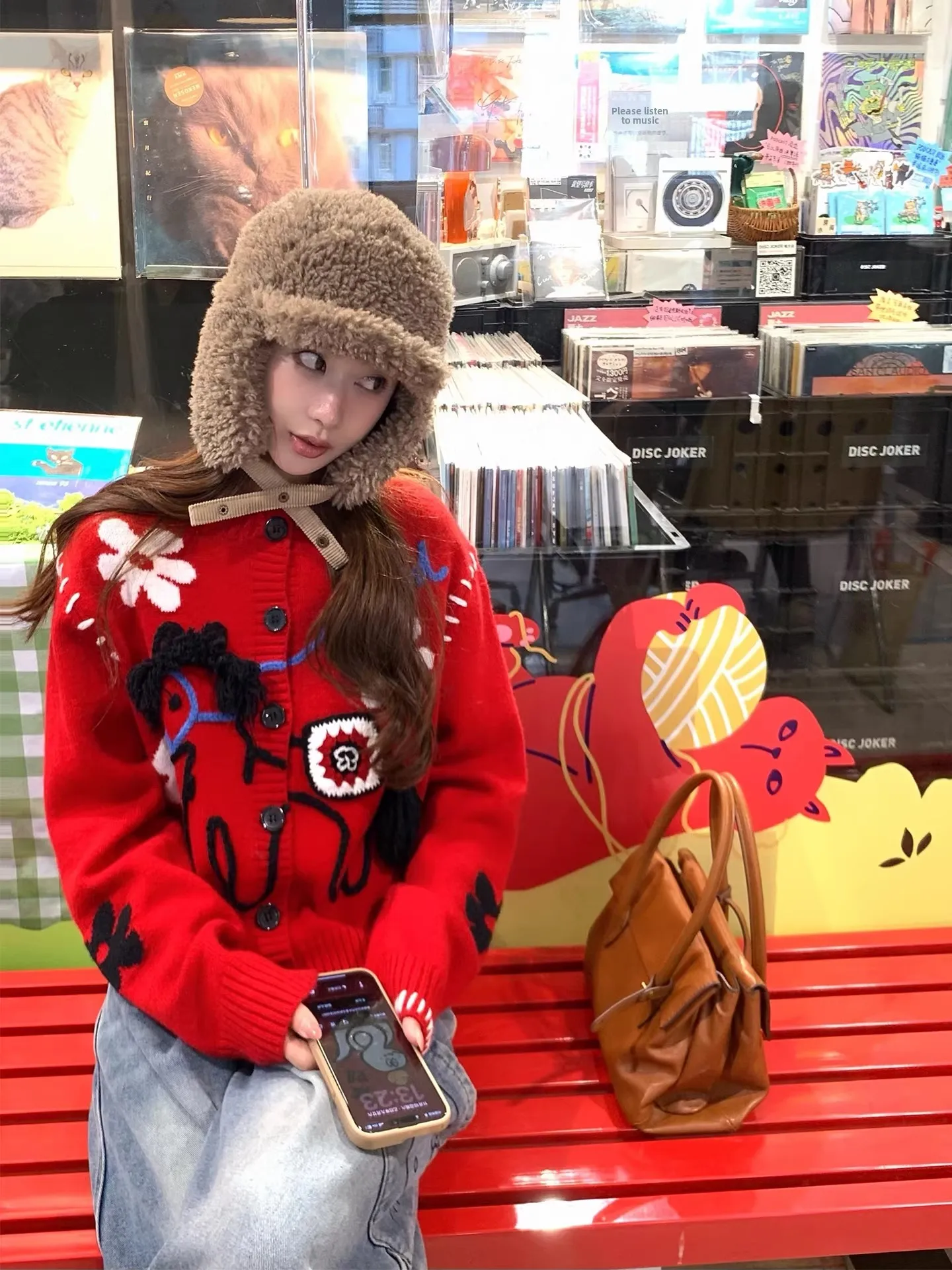 

Красный свитер Xuekeke для женщин: новая осенне-зимняя коллекция, мягкий, теплый, элегантный, повседневный вязаный топ для Нового года