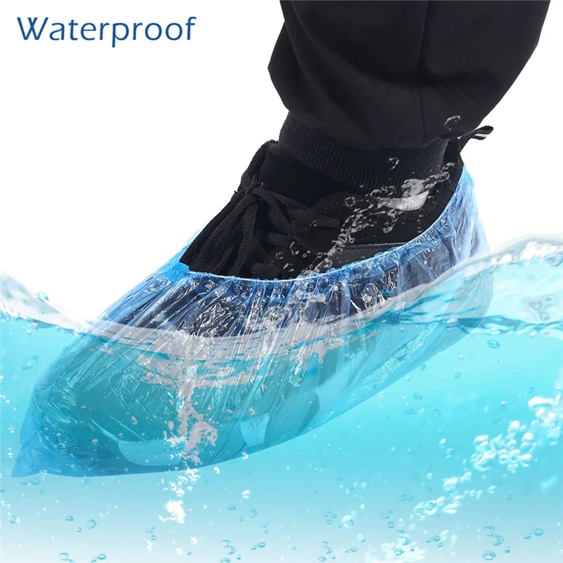 

【Consumer-Favorite!】Thicken Anti Slip Disposable Shoe Covers Waterproof Overshoes Dustproof Reusable Boot Cover Dispense 4.5G