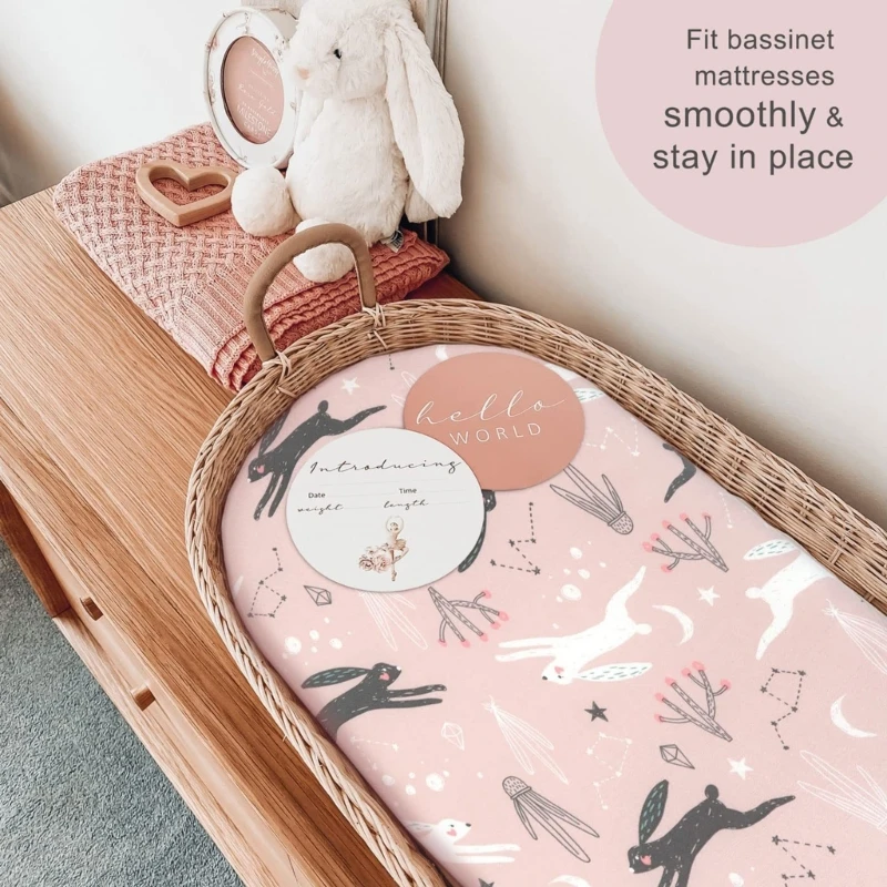 Y1UB 2 szt. Wyjmowane łóżeczka prześcieradłem do przewijania gondoli dla noworodka