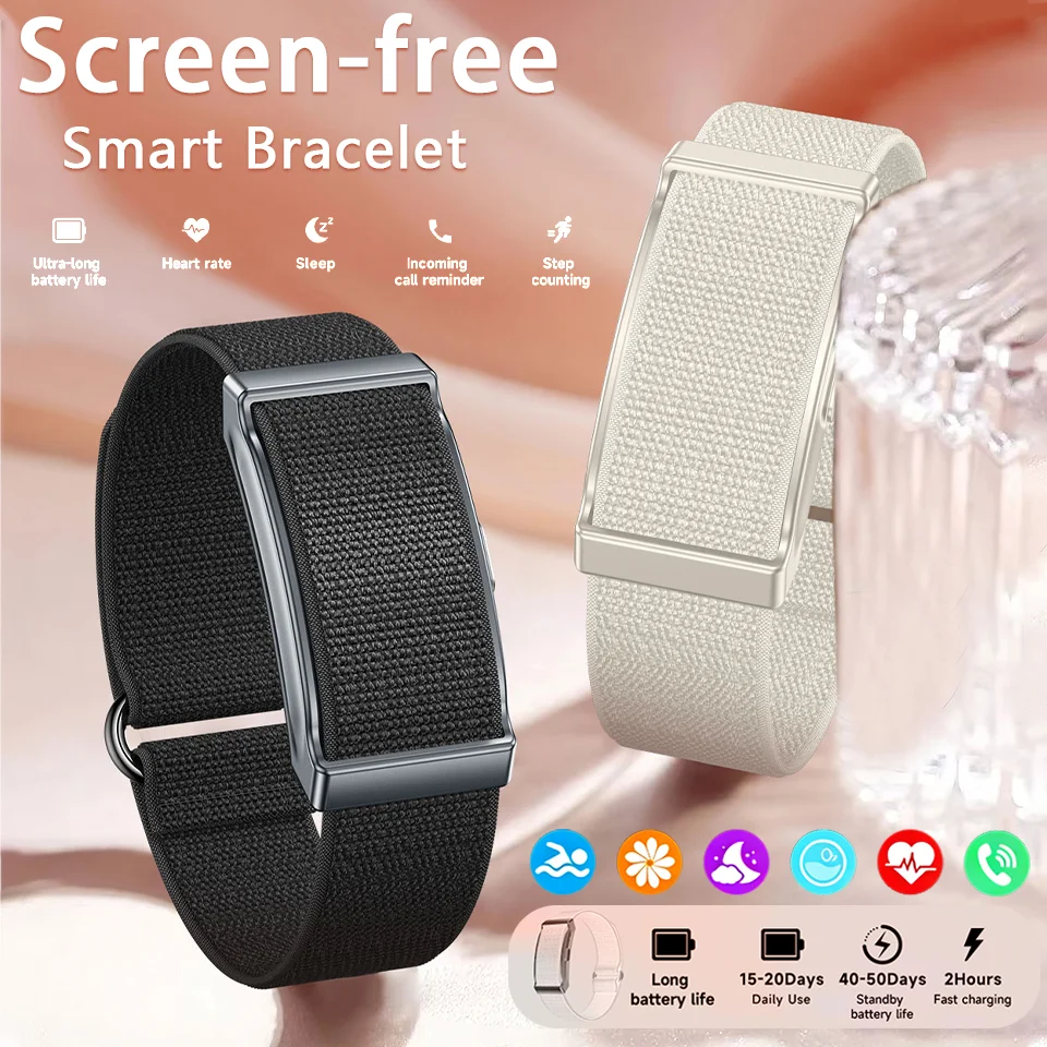 

No Screen Smart Watch Men Women Fitness Smart Bracelet Sport Band Heart Rate Blood Oxygen Monitor Health Tracker Smart Watch New