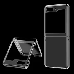 Anti-Falling Transparent Case for Samsung Galaxy Z Flip 7 6 5 4 flip6 flip7 Flip4 Flip5 Flip 3 2 1 Flip3 Flip2 Phone Cover