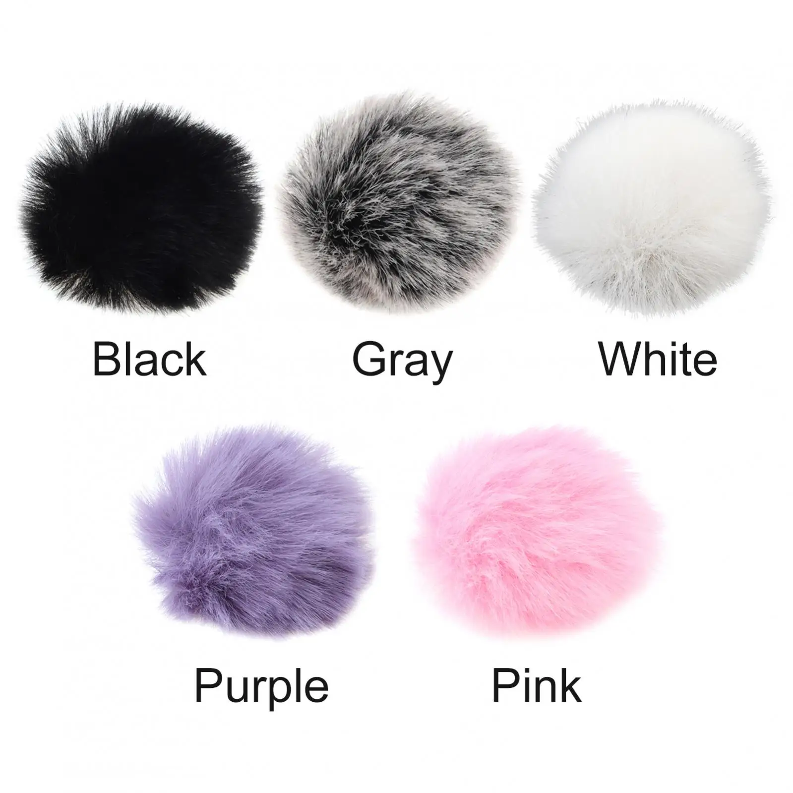 Wind Muff Outdoor Furry Windscreens for Lavalier Lapel Microphone / Mini Microphones