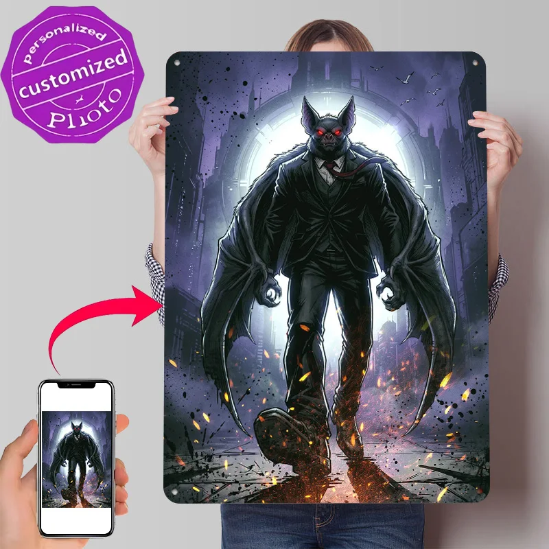 Dispatch Character Game 3D Texture Printed Poster Custom Vintage Metal Tin Plate Sign for Wall Art Room Ornaments Desk Decor