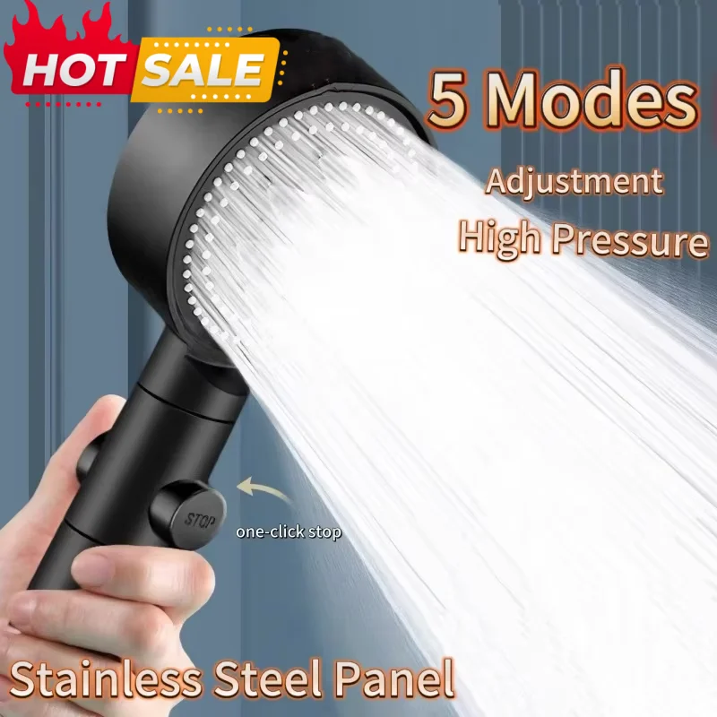 For Xiaomi Shower Head 5 Modes Water Saving Adjustable High Pressure Showerhead Handheld Spray Hangable Bathroom Accessories New
