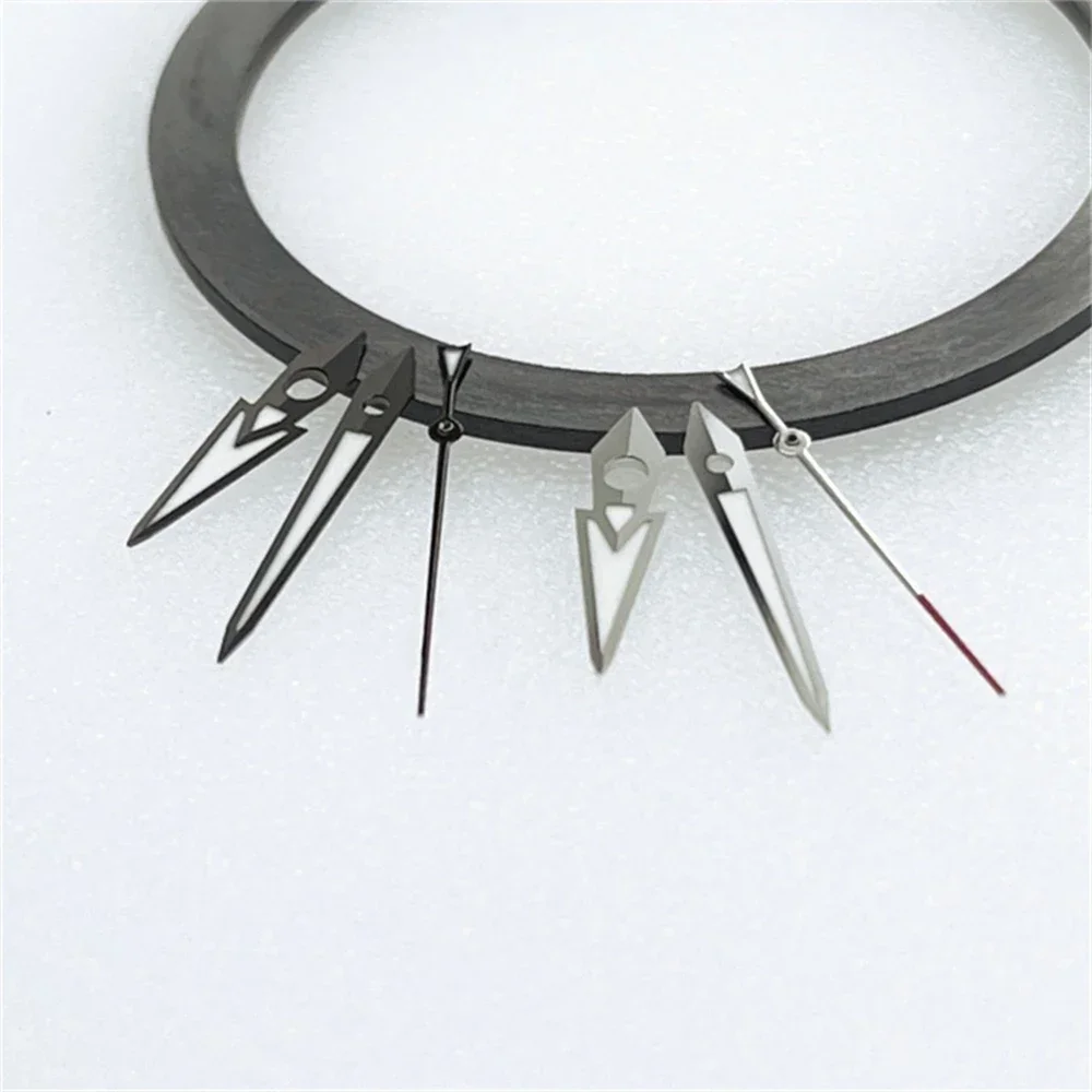 Manecillas luminosas verdes fuertes para reloj, accesorio para aplicar a NH35, NH36, 4R35, 4R36, tamaño de movimiento: 9mm x 12. Nuevo bricolaje de 5mm x 13mm