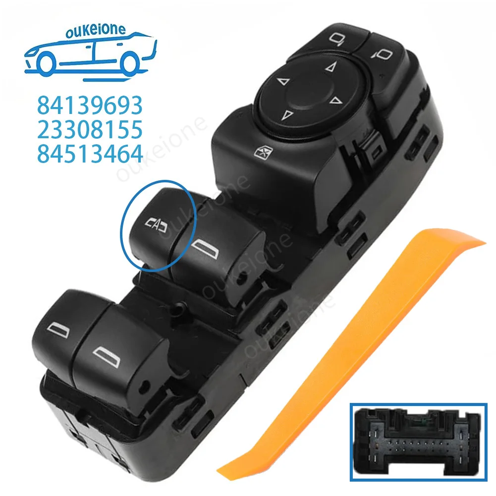 84139693 Botón de Control del Interruptor de la Ventanilla Eléctrica para Chevrolet Bolt Malibu Sierra Buick Enclave 2016 2017 2018 2019 23308155 84513464