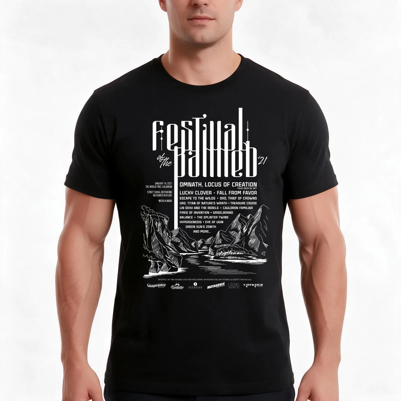 Festival of the Banned 2021 - Dark Theme T-Shirt, Summer Casual Cotton Tee, Oversized Streetwear Tops, Vintage Graphic Print
