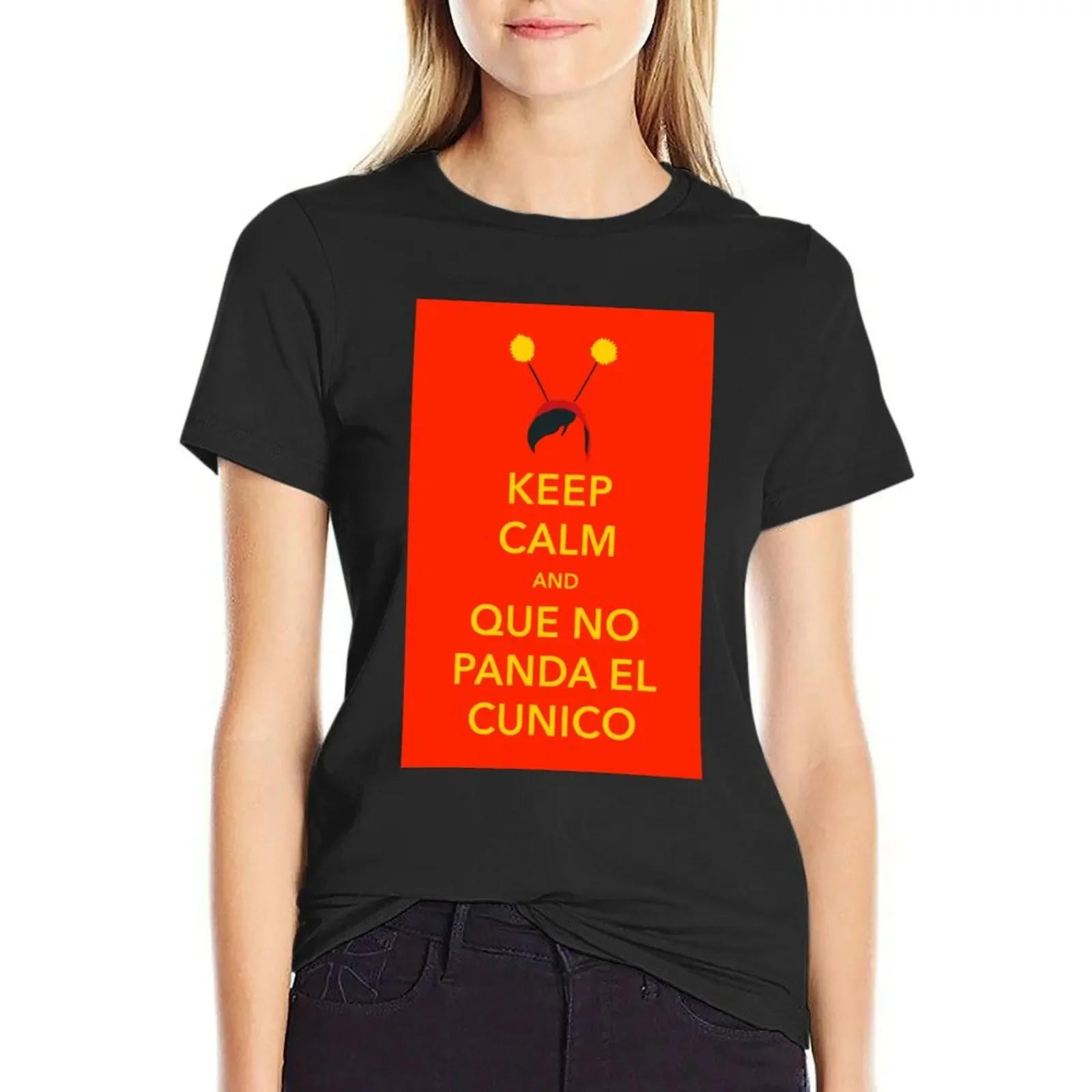 

No Panda El Cunico / El Chapulin Colorado T-Shirt shirts graphic tees anime clothes customizeds Womens graphic t shirts