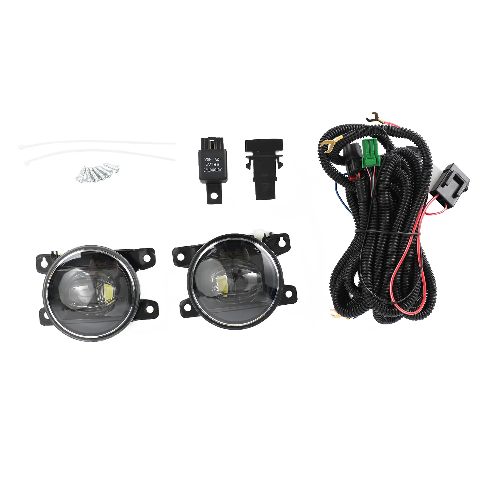 Front 6000K LED Fog Light Driving Lamp Switch Wiring Kit For Honda Civic Sedan/Hatchback/Si 2022+