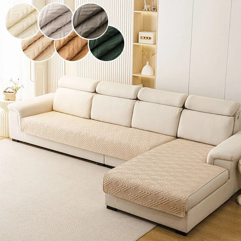 2PC-Cube shaped straight row combination sofa cushion suitable for multiple people, anti slip and scratch resistant