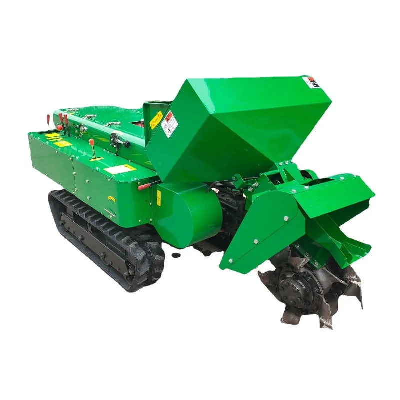 Multifunctional Crawler Farm Cultivator 5 In 1 Ditch Backfill Fertilizer Weeder For Orchard Field Garden Cultivation Work