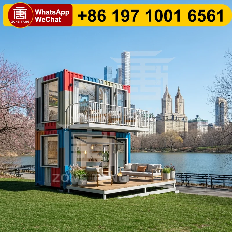 

Convenient Fabricated Homes Tiny Homes Flat Pack House Accommodation Repairable Modular Expansion Durability Leak Proof Modern