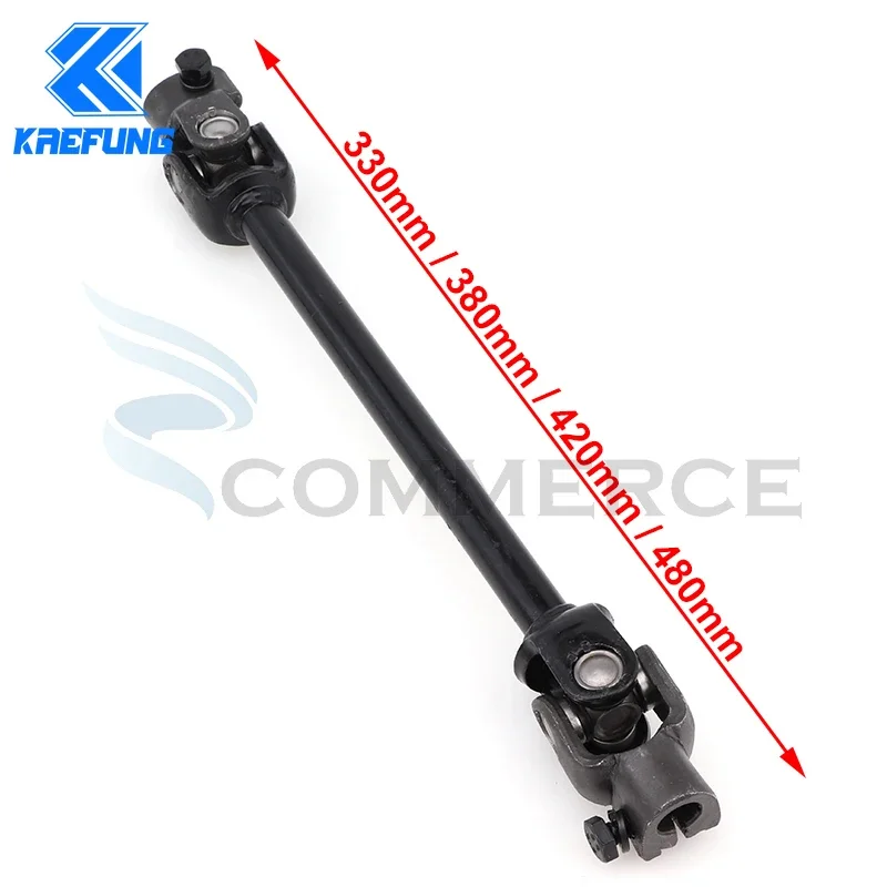 330/380/420/480mm 30T 15mm Power Steering Gear Shaft Rack Pinion Knuckle Fit For DIY Go Kart ATV Buggy Golf Cart Quad Bike parts