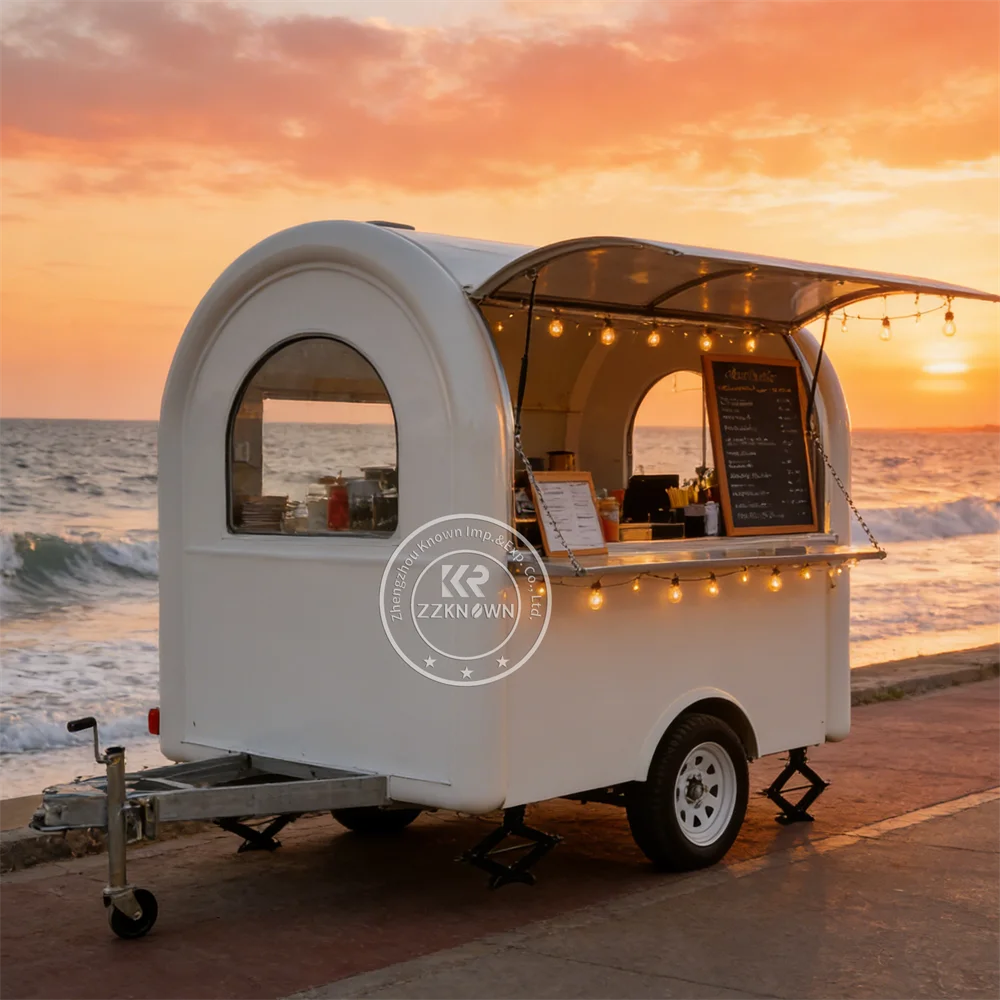 

Мобильный фургон для кофе и еды, фудтрак для фастфуда, передвижная кухня для кофе и мороженого, полностью оборудованный прицеп-фургон для кейтеринга и выездной торговли