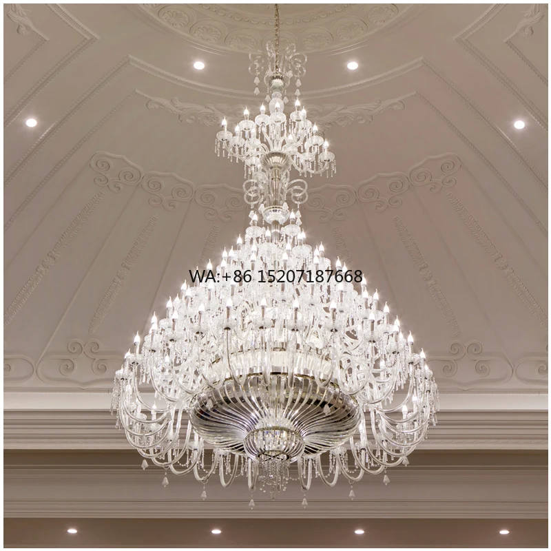 Luxury Modern LED Chandelier for Hotel Lobby Grand Hall and Staircase Lighting