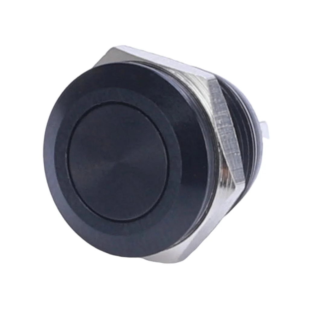 12/16/19/22/25/30MM  Ultra Thin Waterproof Metal Push Button Switch Momentary Power Control Push Button Switch 2A 0~220VAC