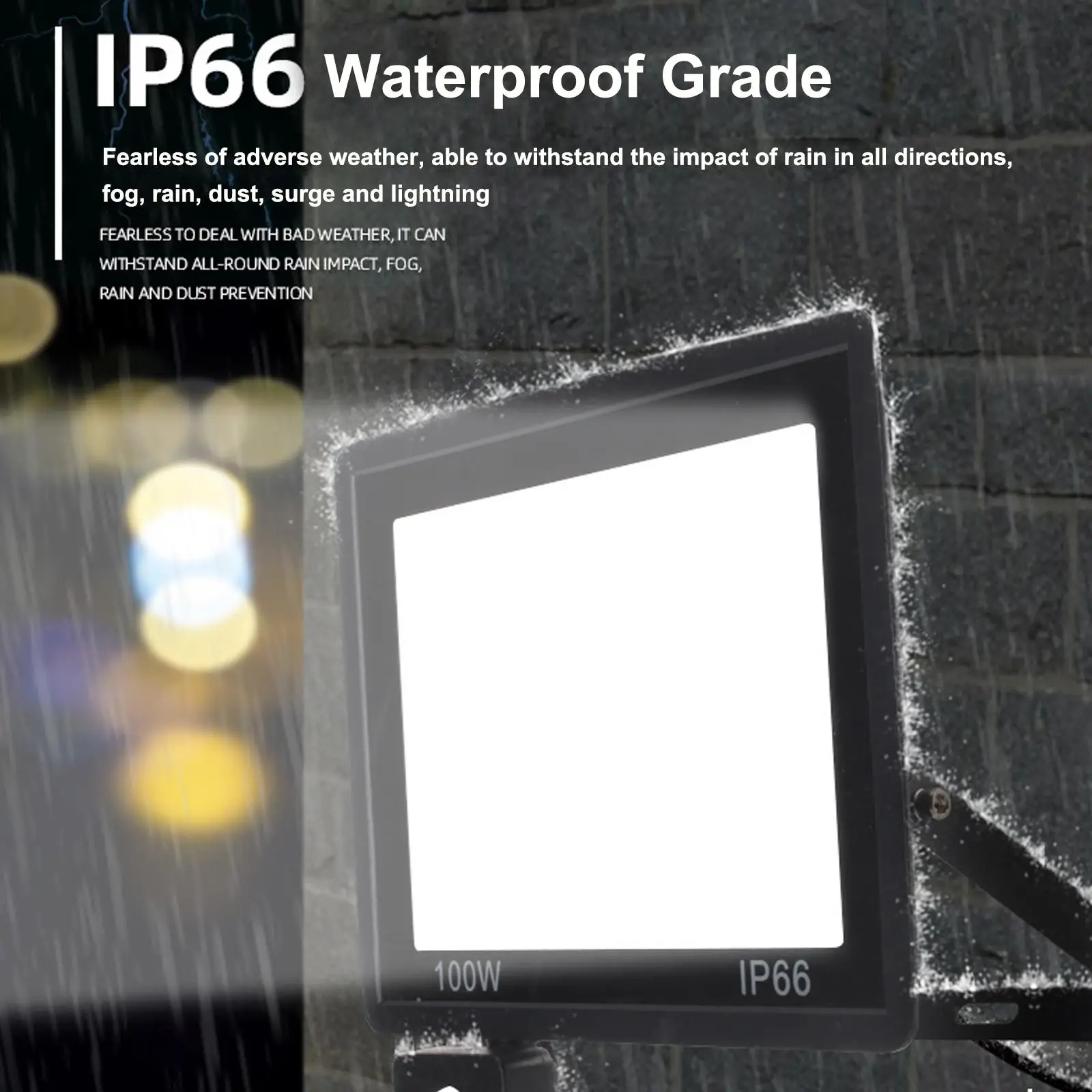 100W LED Floodlights with PIR Sensor 220V-240V Waterproof Flood Light Outdoor Wall Lamp Flood Light Spotlight