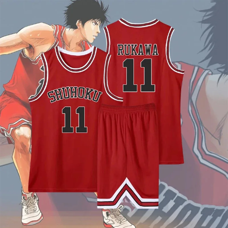 The -of-- بواسطة ChinaAnime Slam Dunk Cosplay Shohoku Jers المنتج الأول الذي تم إنشاؤه من قبل الصين
