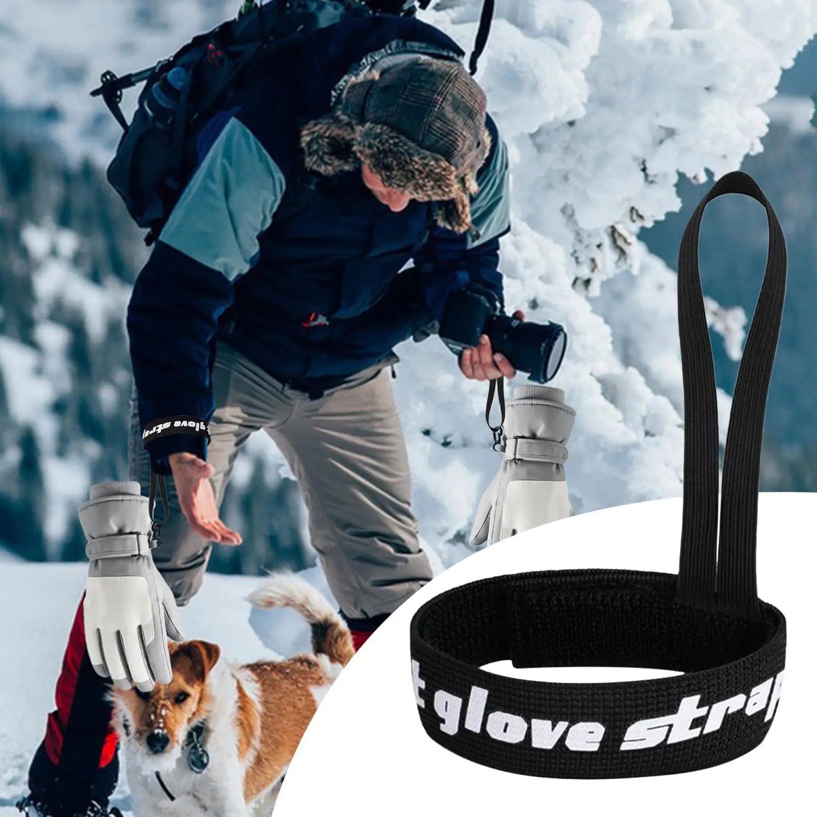 

4pcs Universal Sport Glove Straps Unisex Elastic Ski Glove Wrist Leashes Anti Lost Gloves Holder Lanyard Accessories ﻿