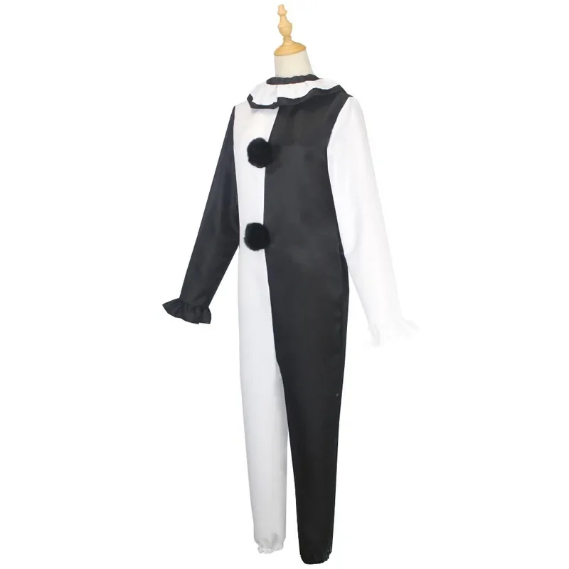Terrifier Art Clown Joker Costume Cosplay uomo tuta donna gioco di ruolo Fancy Dress Up Horror Dress Suit Halloween Carnival Party