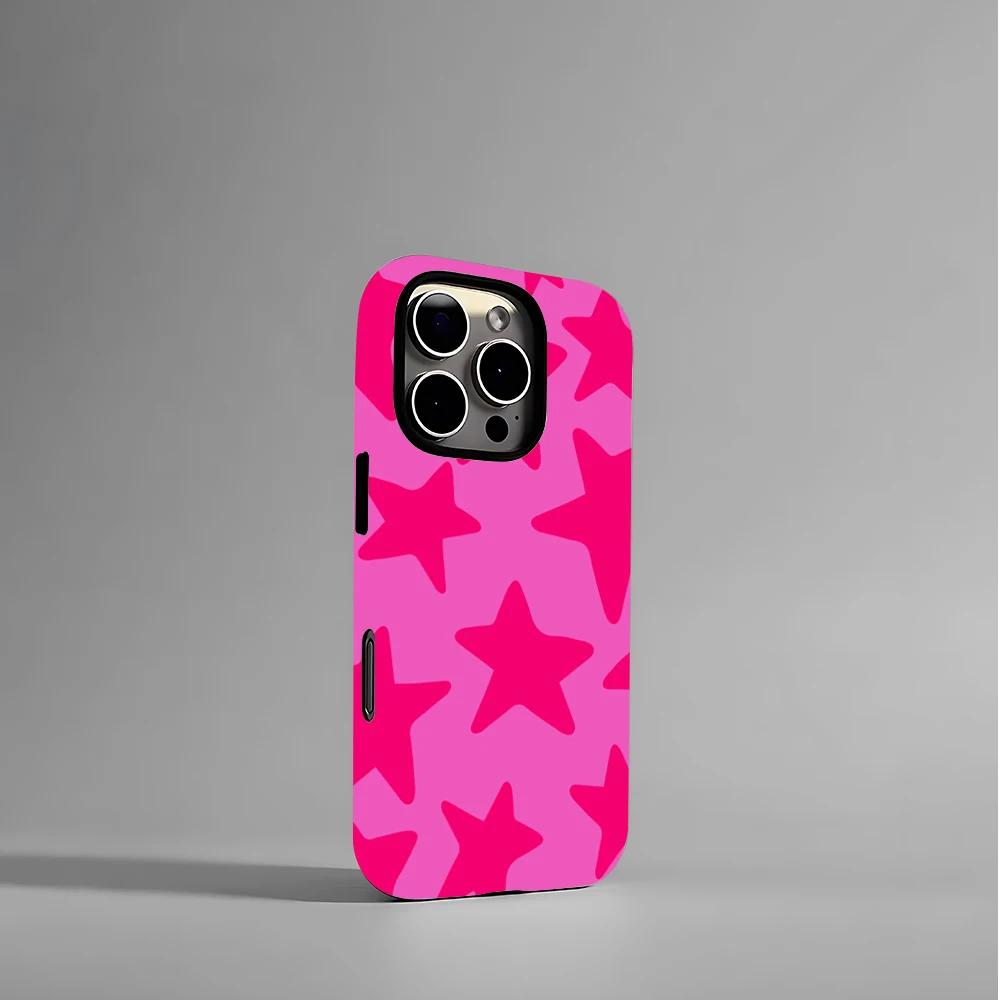 패션 아트 심플 스타 패턴 아이폰 16 15 14 13 12 11 프로 맥스 플러스 럭셔리 마그네틱 이중 레이어 백 커버