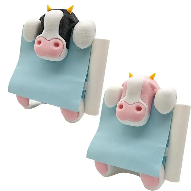 

Sticky Note Dispenser Sticky Note Holder in Cow Shape Back to School Supplies Pop up Sticky Note Dispenser Tabletop Decor for