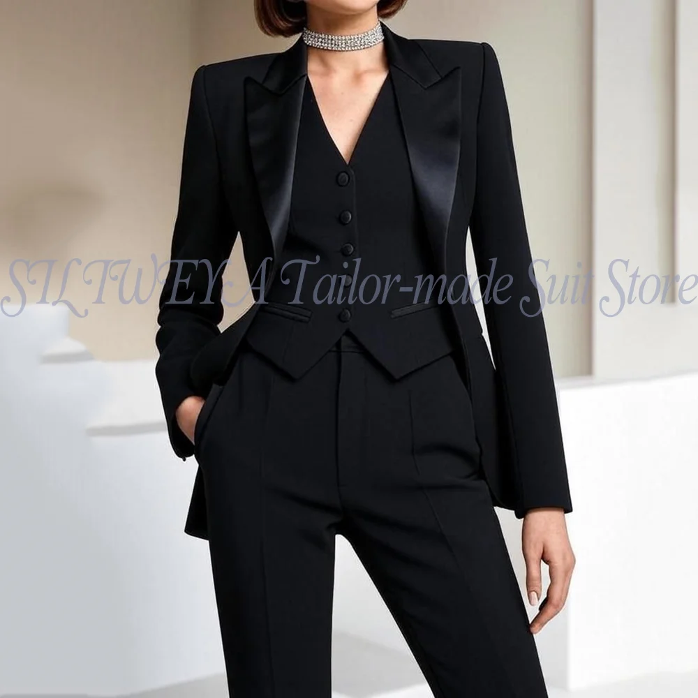 

Fashion Temperament Executive Suit Three-piece Pant Suits Set Business Commuting Professional Suits Sets Jacket+Pants+Vest