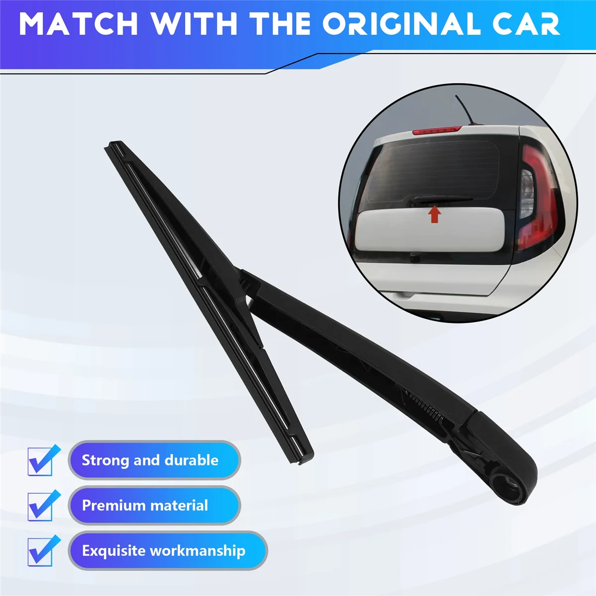 

Новое поступление, рычаг стеклоочистителя с лезвием 988152P000 для Kia Sorento 2010-2015 для Kia Soul 2006-2016, задний Wi