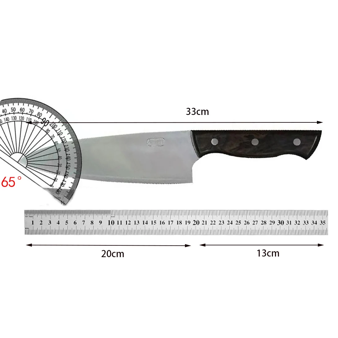 8 Inch Chef Knife 3 Layers BG42 Aviation Special Steel Blade Razor Sharp Cleaver Slicing Handmade Forged Longquan Kitchen Knives