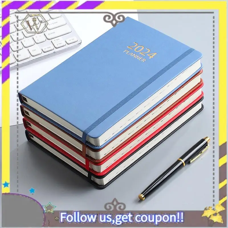

New 1 Pcs A5 English Schedule Planner Elastic Band Notebook Strap Book Notebook Blue