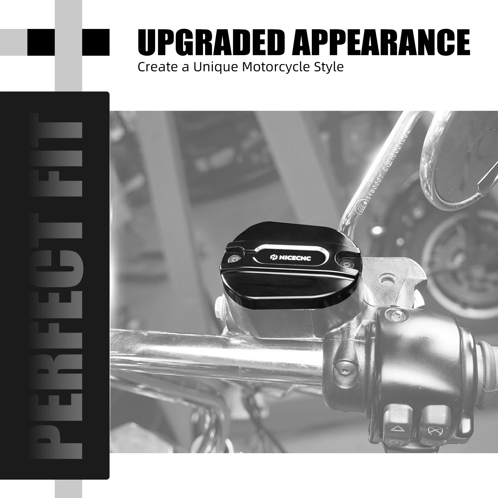 For Harley Sportster 883 Low XL883L Front Brake Master Cylinder Cover Cap Sportster 1200  Low XL1200L Seventy Two Forty Eight