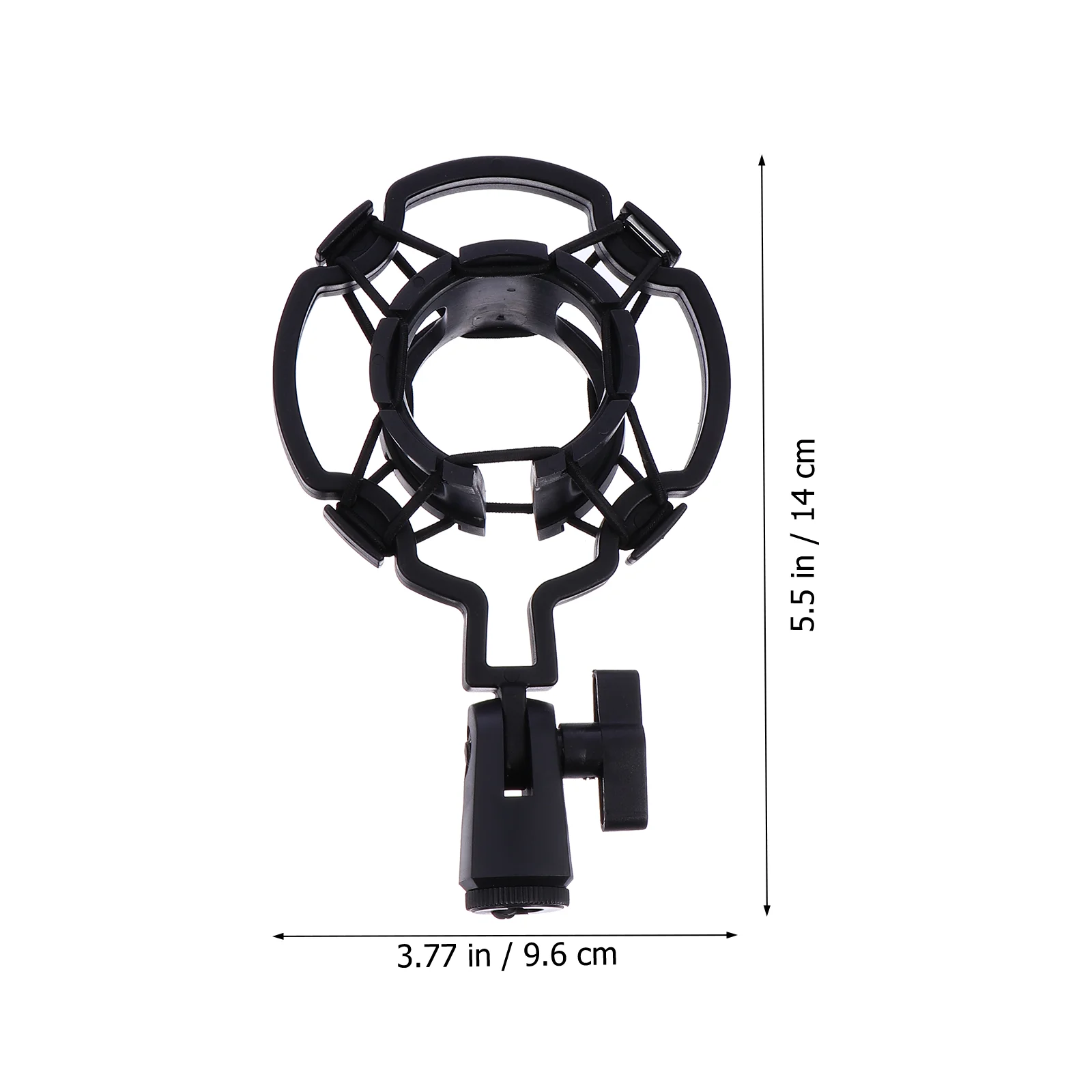 Uchwyt do mikrofonu Czarny uchwyt mikrofonu Antywibracyjny uchwyt do zawieszenia pająka do nagrywania mikrofonów pojemnościowych
