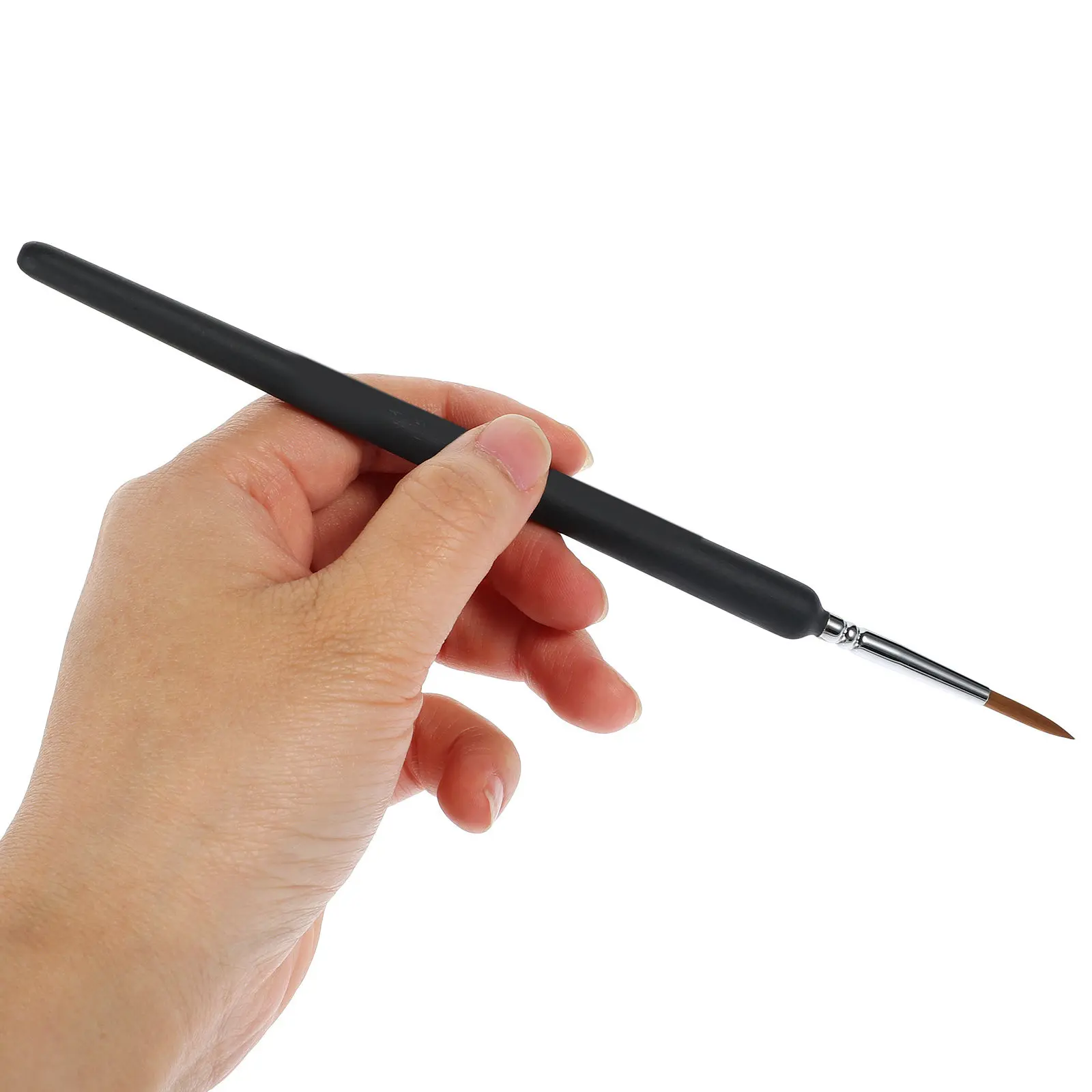 3Pcs Liner Wolf Hair Brushes Set Detail Painting Miniatures Acrylic Oil Watercolor Gouache Painting Wolf Hair Liners