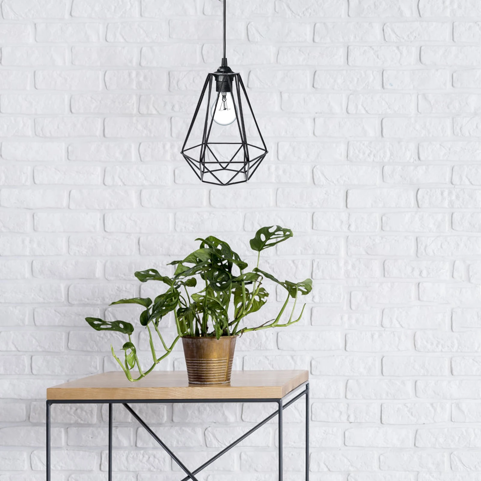 

Iron Art Lampshade Hollow Cover Simple Color Creative Shape C Holder Decorative Practical Wrought Iron St
