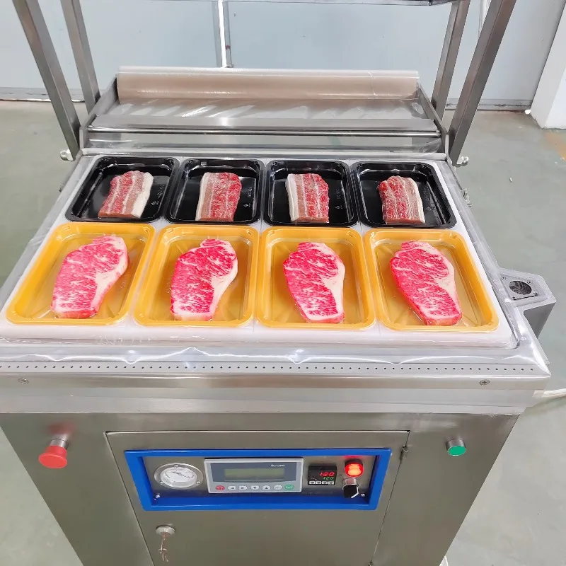 

China Factory Custom Vacuum Packaging Machine with Tray Film for Seafood Fresh Meat Sk