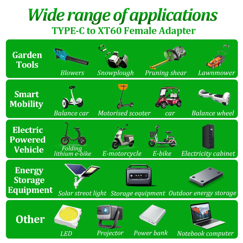 Adaptador tipo C a XT60 modelo enchufe macho hembra sin cable conector adaptador de enchufe conector de carga adaptador de enchufe de carga