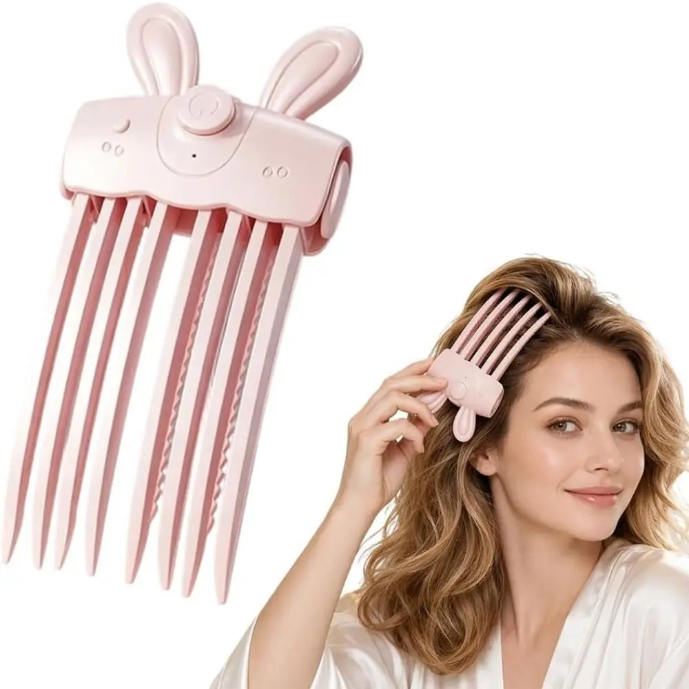 Rechargeable Heated Hairpin High Crown Wireless Electric Hair Clips Curling Fixed Shape Lazy-Style Clip Fluffy Hair Roller