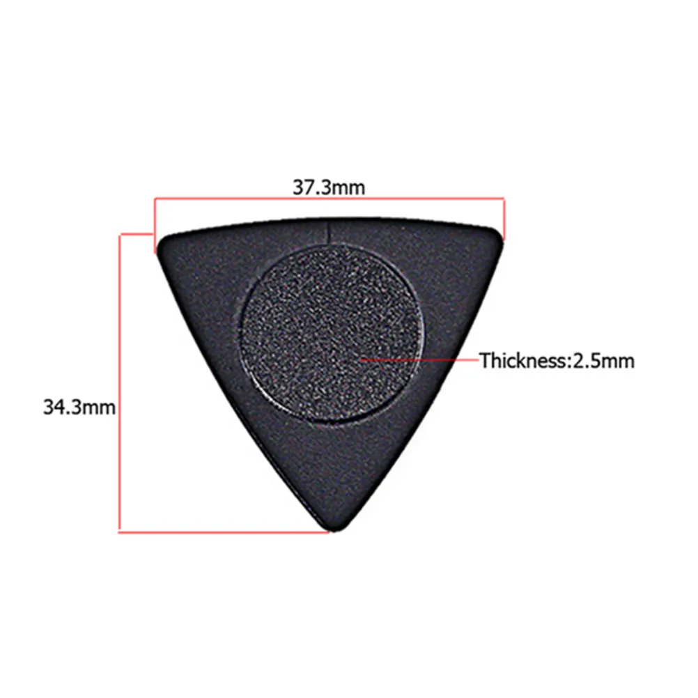 

2Pcs L502 Triangle Guitar Picks Cork Ring ABS Material Antislip Design Travel Safe Tin Storage Guitar Accessories