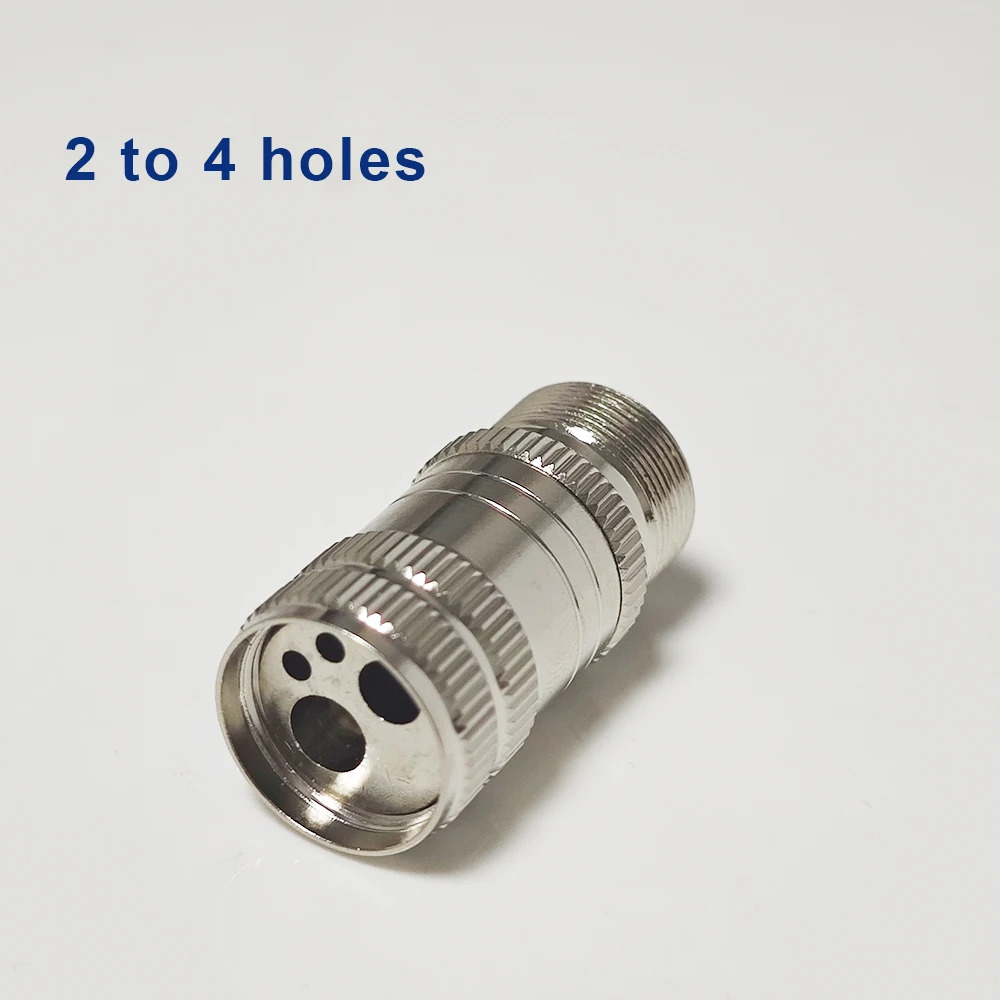 JNSUR Dental Handpiece Adapter Dental Turbine 4 Holes 2 Holes Changer Connector For High Speed Handpiece Spare Parts Tubing Hose