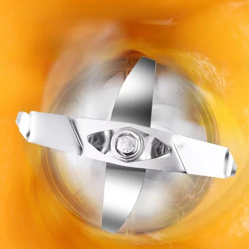 เครื่องบดน้ำแข็งฉนวนกันเสียงเชิงพาณิชย์พร้อมฝาปิดเครื่องบดน้ำแข็งชานมเครื่องสกัดน้ำผลไม้ปั่นแบบควัก