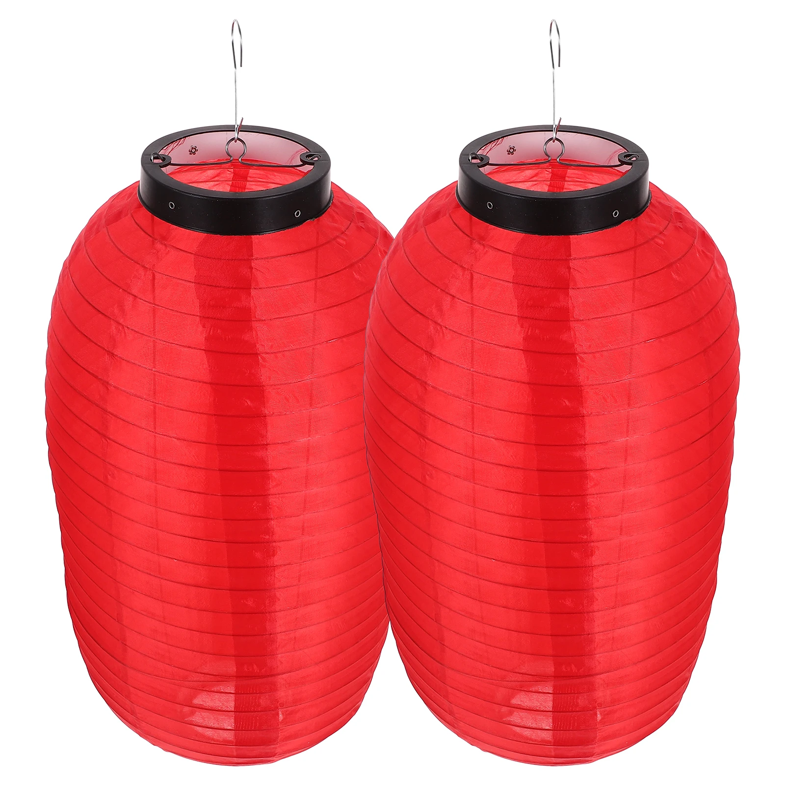 

2pcs Japanese Style Waterproof Lanterns Decorative Hanging Ornament For Home Restaurant Festival Foldable Outdoor Practical
