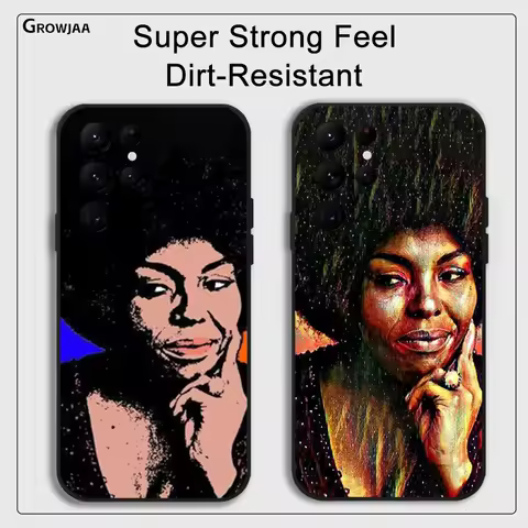 Singer R-RobertaS F-FlackS Phone Case For Samsung Galaxy S24 Ultra S22 S23 Ultra S21 S20 5G Protective Silicone TPU Funda